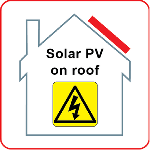 Solar - On Roof Safety Label